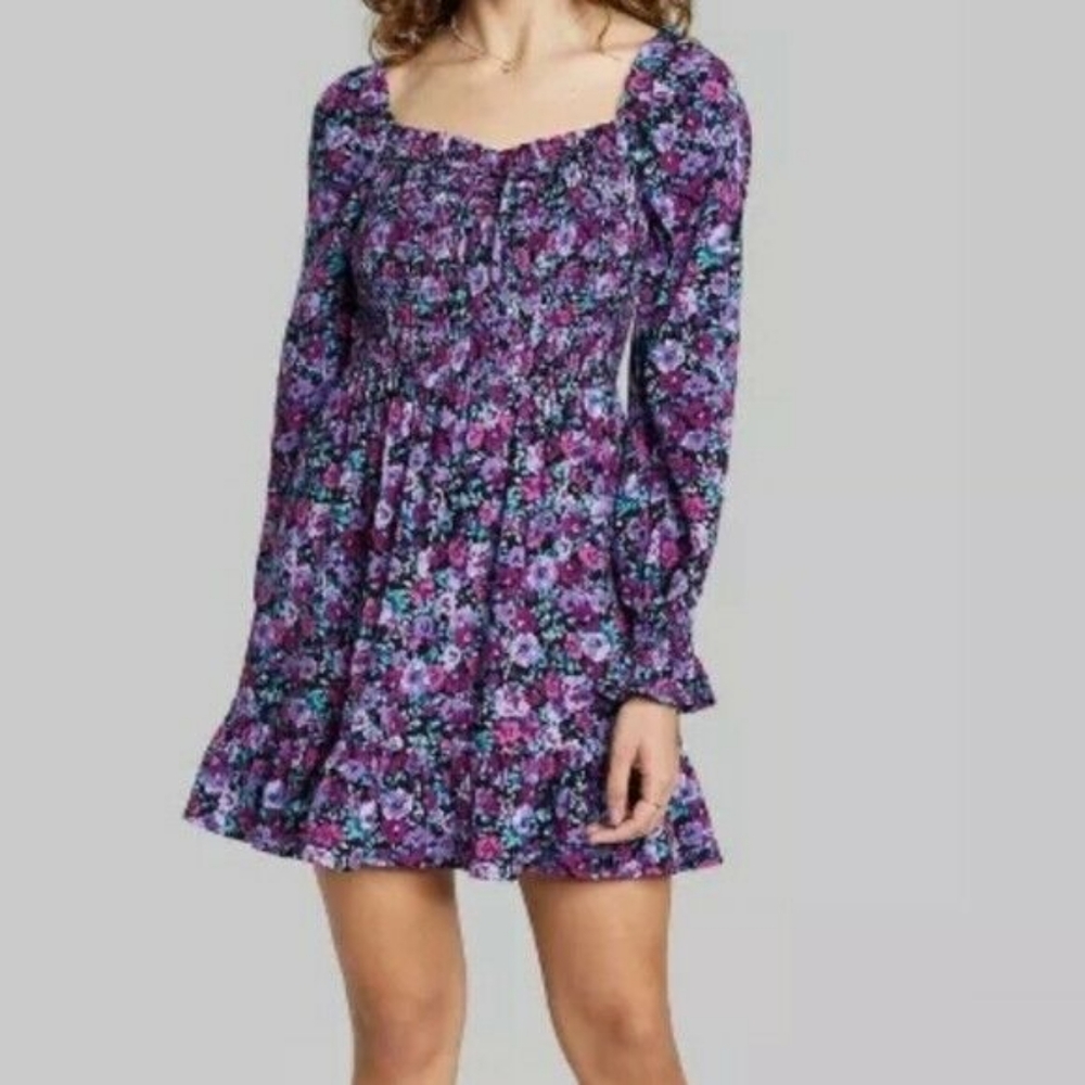 Long sleeve floral Wild Fable dress